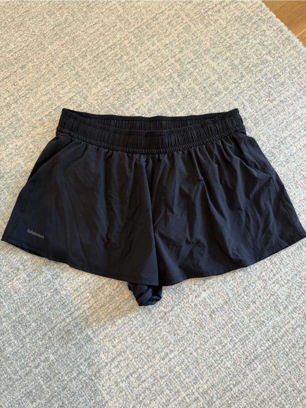 lululemon athletica Black Athletic Shorts with Inner Liner